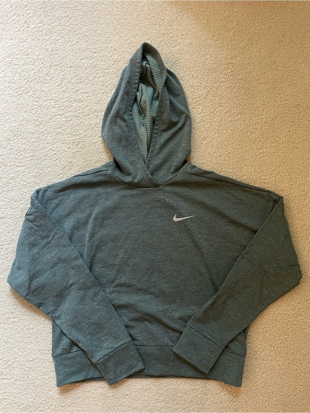 Nike Women’s Green Hooded Pullover Running Sweatshirt